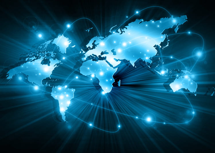 To show the global accessibility to the internet.